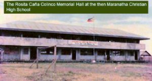 The First Building of Maranatha Christian College High School